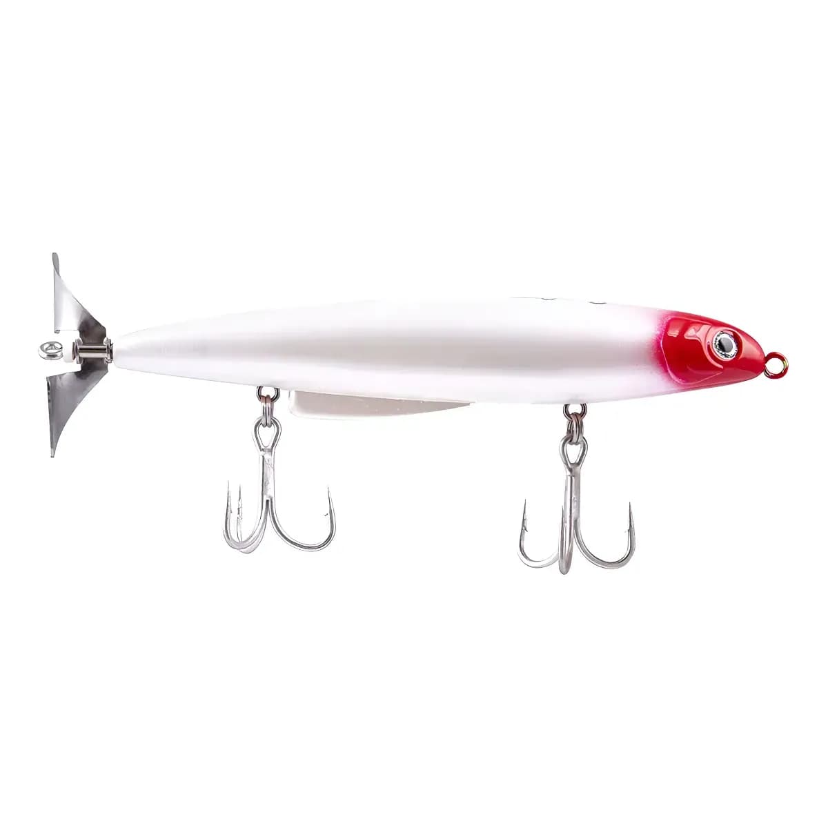 Isca Artificial Superfície Hélice Rocket 140 Tucunaré 14cm  28g Branco