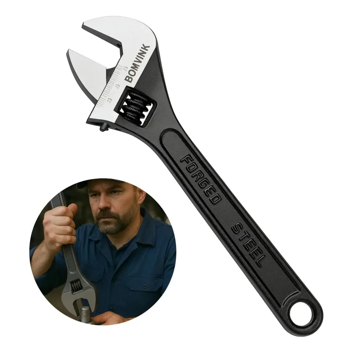 Chave Inglesa Ajustável Fosfotizada 12 Pol 30cm Profissional