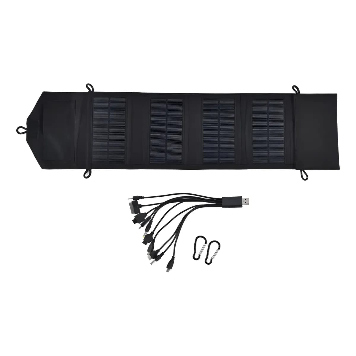 Carregador Solar Portátil 15w 5v Com Painel Dobrável