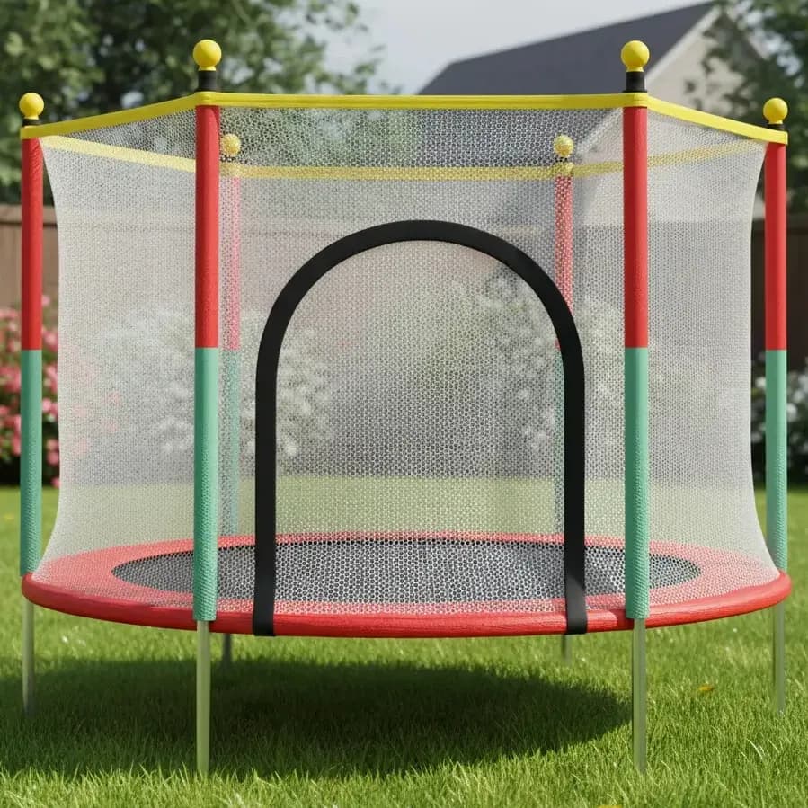 Cama Elástica Pula-Pula Brinq Kids 1,4m Infantil Com Rede Segurança
