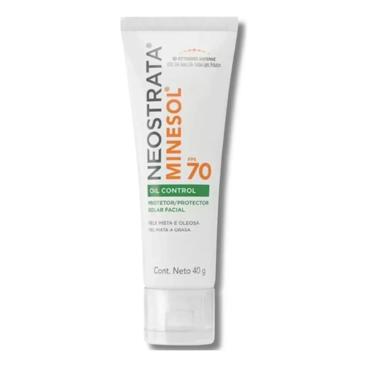 Protetor Solar Facial Neostrata Minesol Oil Control Sem Cor FPS 70, 40g