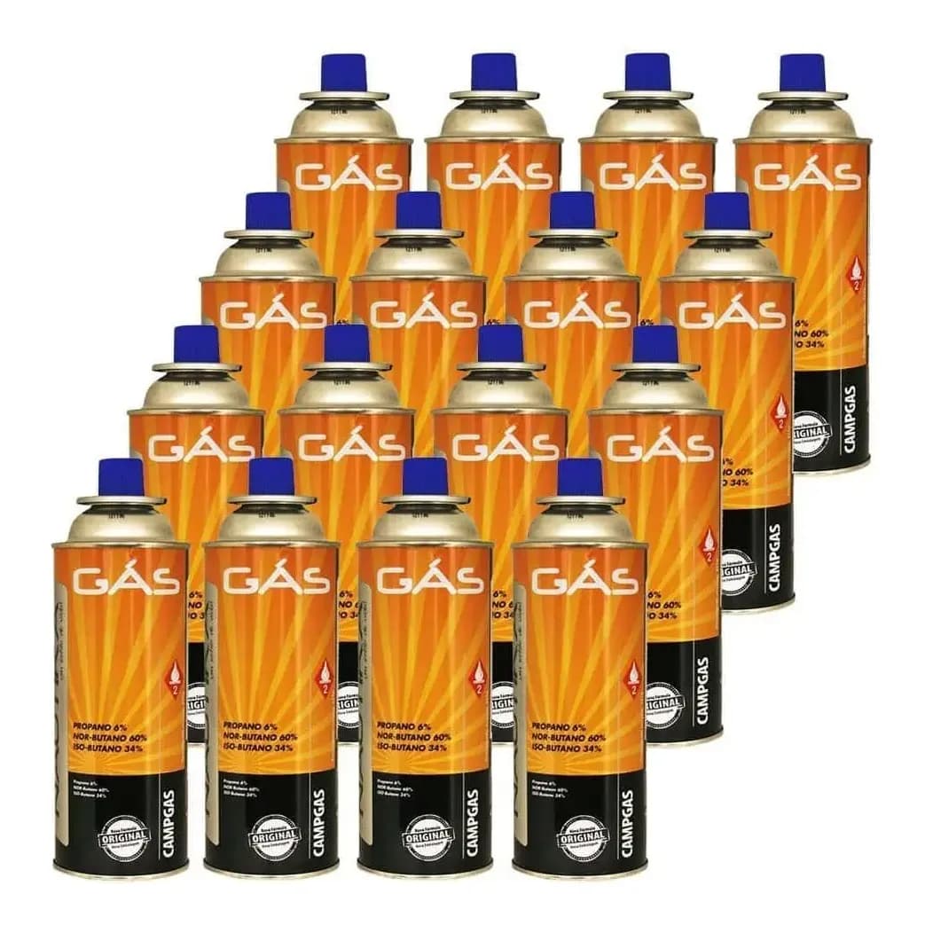 Kit Cartucho De Gás Campgas 16 Unidades - Nautika