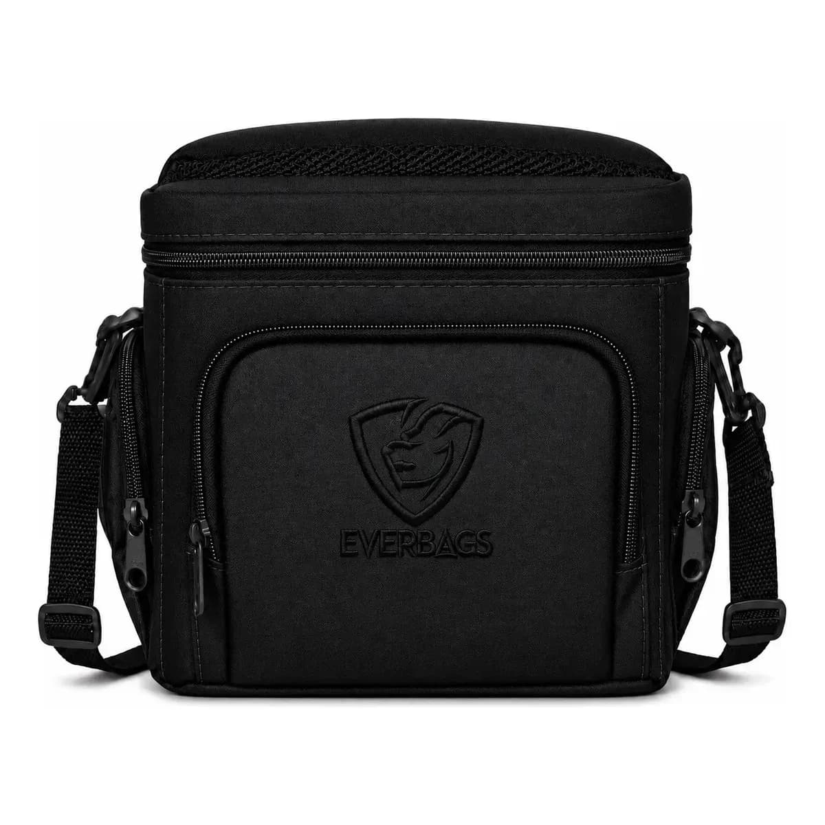 Bolsa Térmica Fitness Master Black Multiuso Porta Marmita Frasqueira Everbags Preto