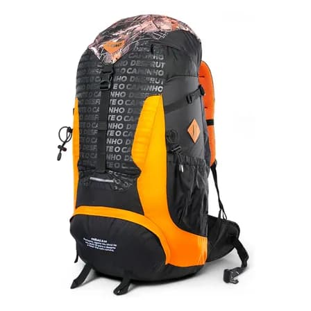 Mochila de Trilha Legendários Guará 50L Preta com Sistema de Hidratação