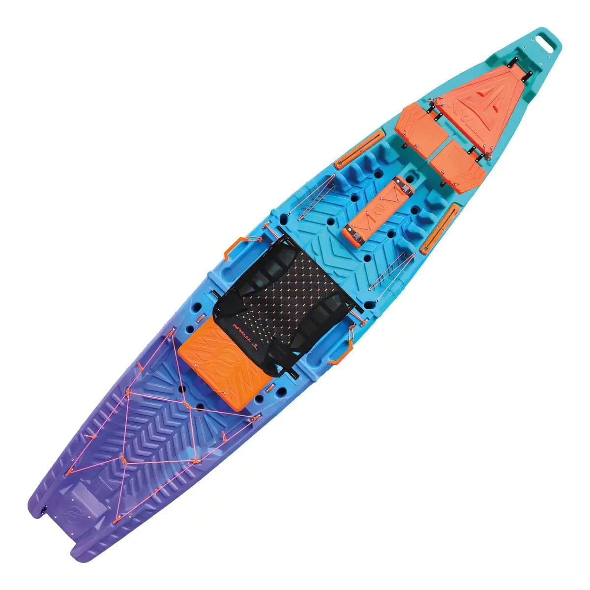 Caiaque de Pesca Titan Caiaques Hiperion com Remo e Cadeira – Cor Galáxia