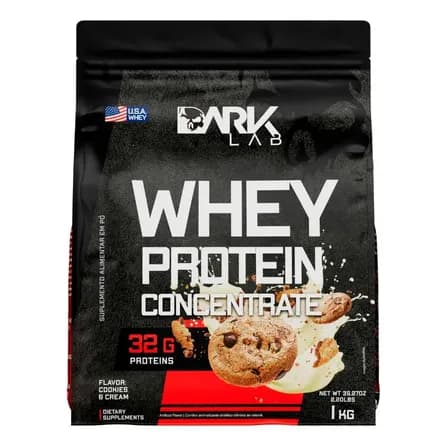 Whey Protein Concentrado 1kg Cookies & Cream Dark Lab