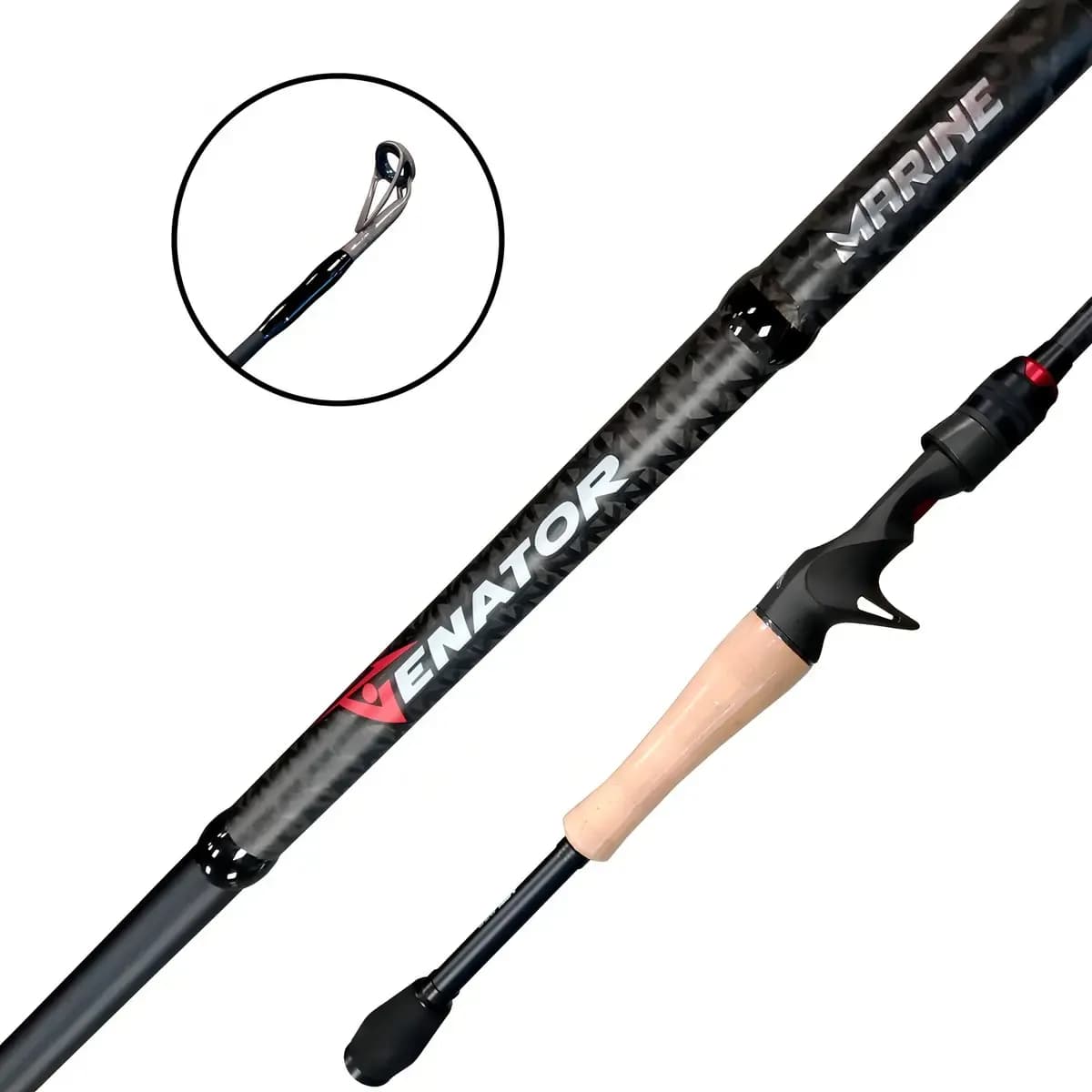 Vara de Pesca Carretilha Venator Marine 1,83m 12-17lb 2 Partes