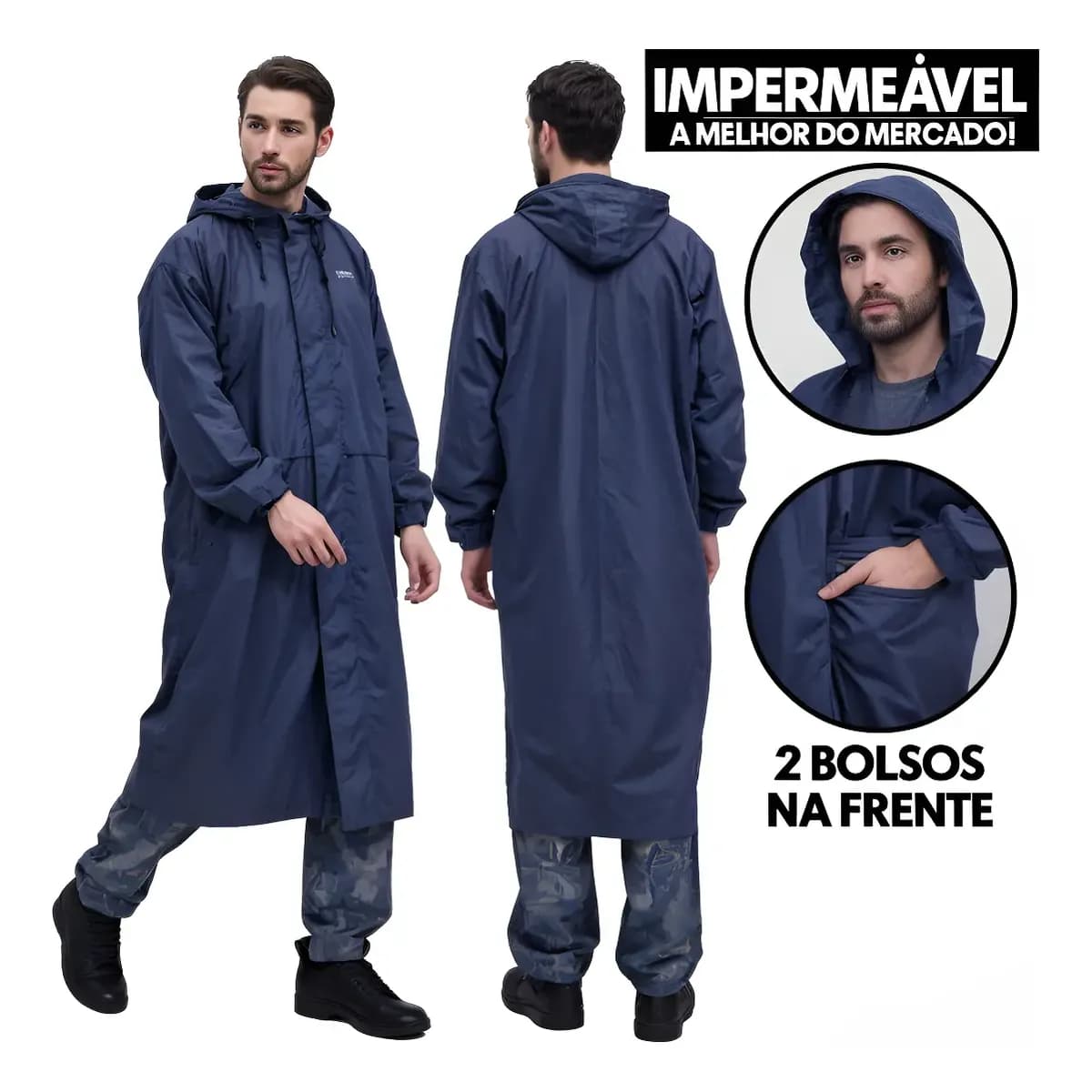Capa De Chuva P/ Pesca Pescaria Caça Acamp Reforçada Oferta