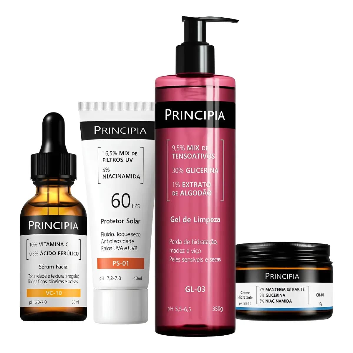 Principia Kit Essencial Gl-03 + Ch + Vc + Ps Sensível Dia/Noite