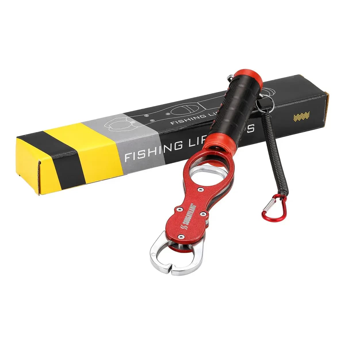 Sougayilang Balança 40lbs Alicate Pega Peixe Contenção Garra Cor Vermelho