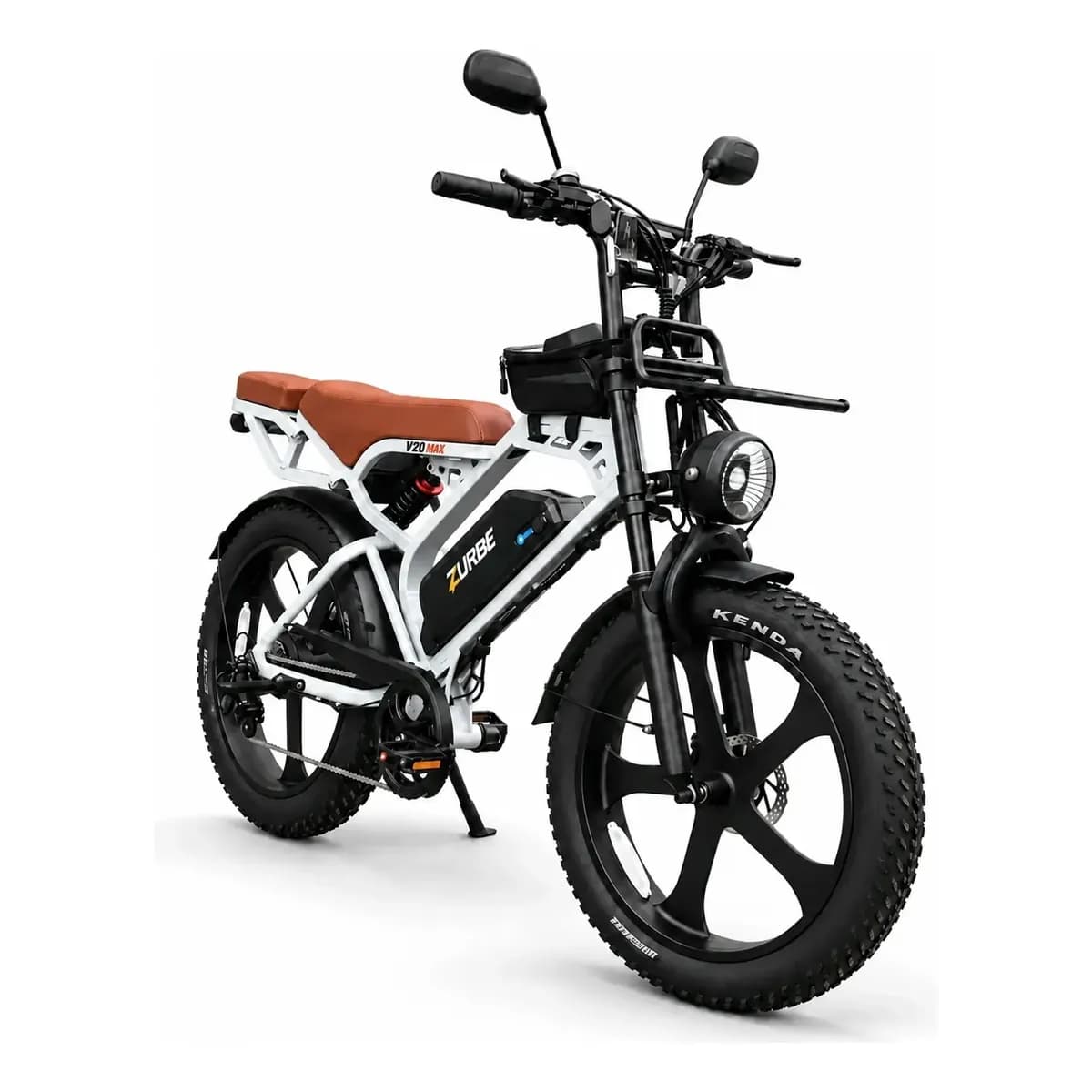Bicicleta Elétrica Zurbe V20 Max 1000w 32km/h Bat 48v18.2ah Cinza - Banco Marrom 17