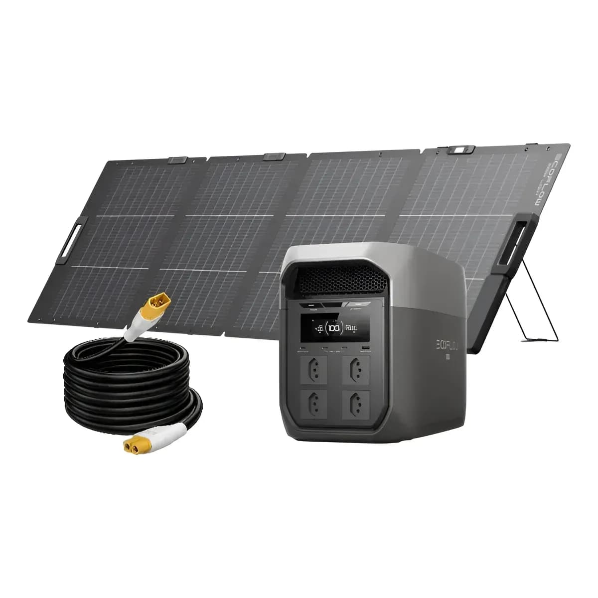 Kit Delta 3 Max 220v + Painel 220w Bifacial + Cabo Xt60 10m