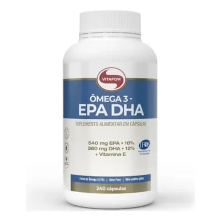 Ômega 3 Epa Dha 240 Cápsulas Vitafor Sem Sabor