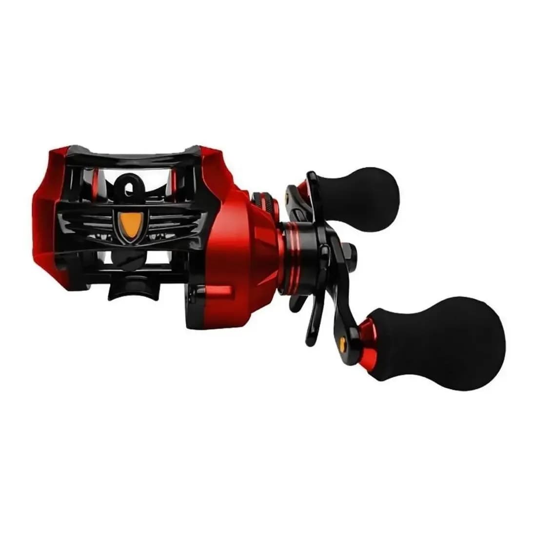 Carretel carretilha Albatroz  Fishing Coral esquerdo  color vermelho
