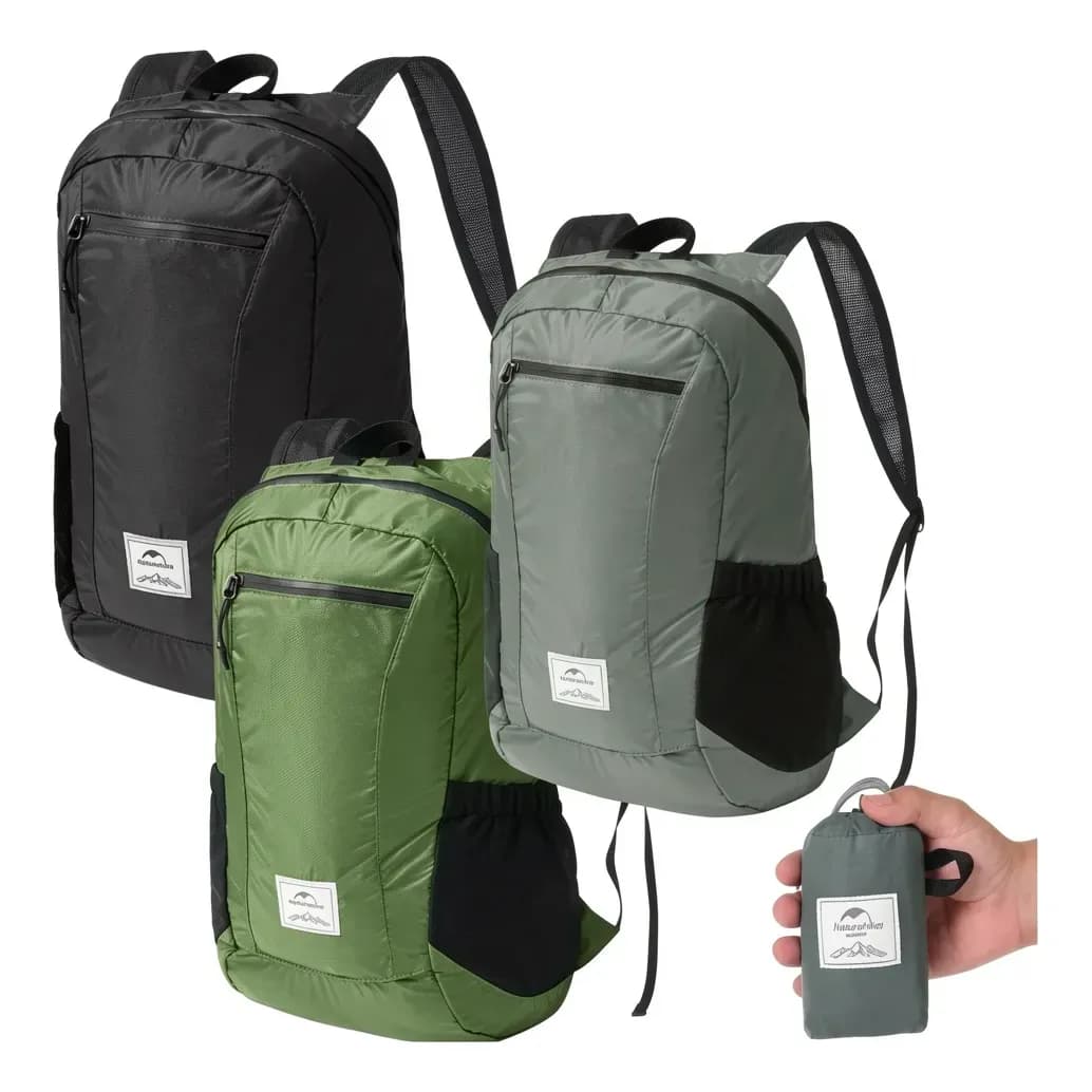 Mochila Compacta 18l Naturehike Resistente A Água