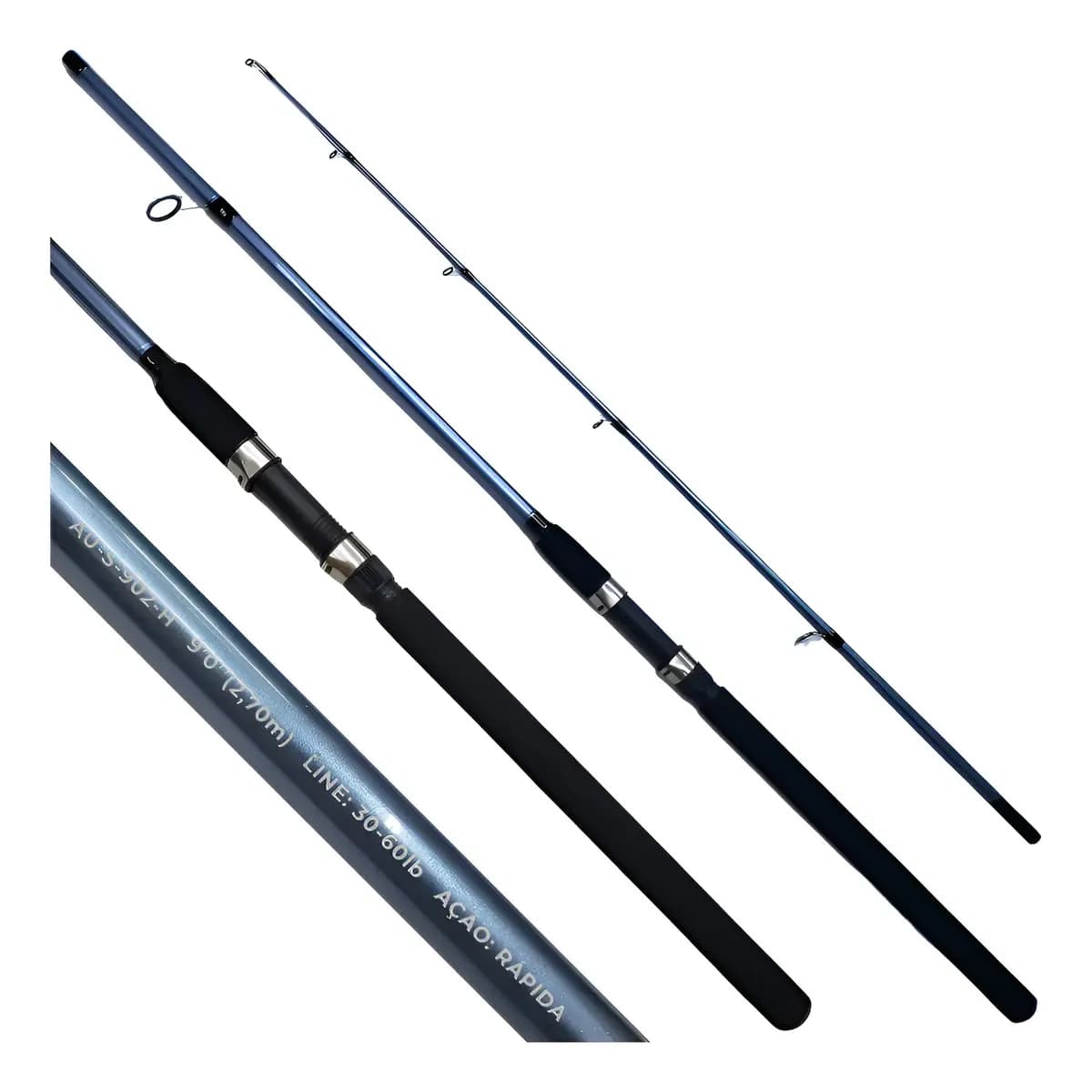 Vara Pesca Molinete Pop Fishing Austin 2,70m 60lbs Tamba