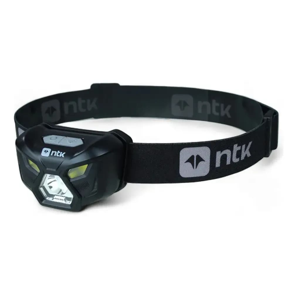 Lanterna De Cabeça Panter Recarregável Compacta Ntk Lanterna Preto Luz Led 5w E Cob 3w