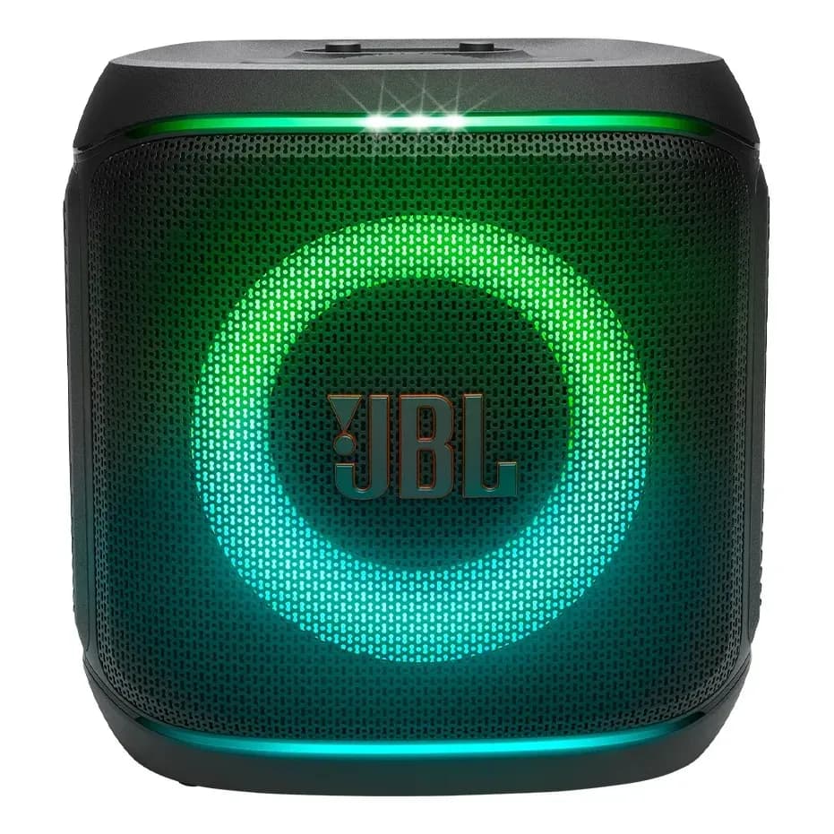 JBL PartyBox Encore 2, com 2 microfones sem fio, 100W RMS, AURA CAST, até 15 horas, bivolt