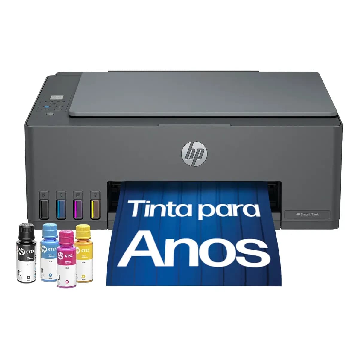 Impressora Multifuncional HP Smart Tank 589 Tanque de Tinta Colorida Wi-Fi, USB - Alta Economia -Copiadora e Scanner (5D1A8A