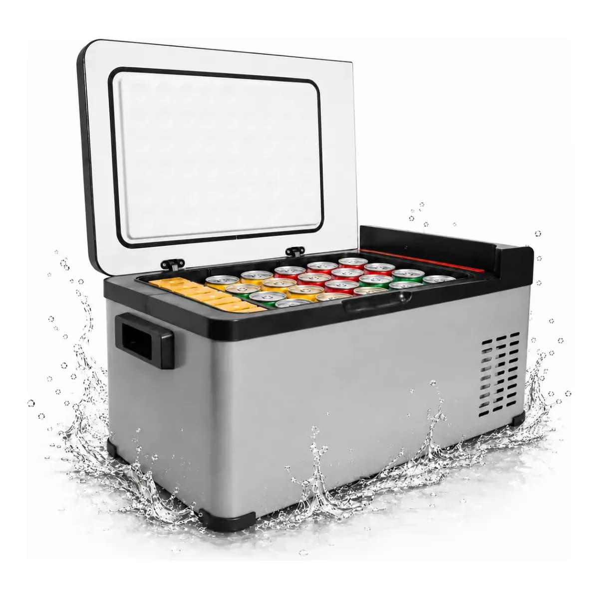 Geladeira Portátil 18l Compressor 12v 24v 110v 220v Black 12v / 24v / 110v / 220v