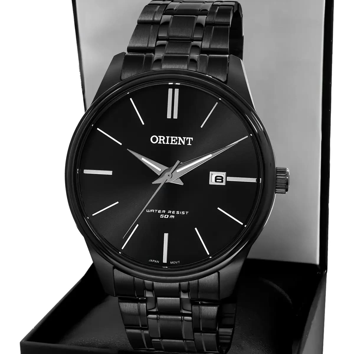 Relógio Orient Masculino MPSS1064P1PX Preto Aço Inoxidável 50m