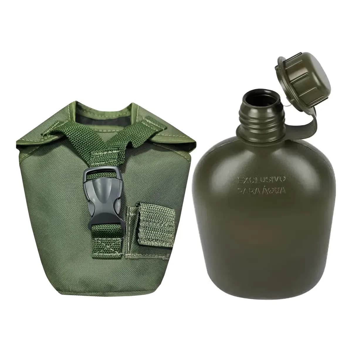 Cantil 900 Ml E Porta Cantil Verde Verde