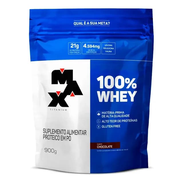 Whey 100% Max Titanium Concentrado 900g