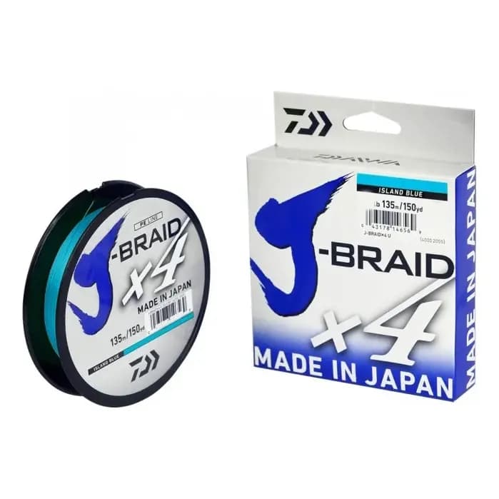 Linha Multifilamento Daiwa J-braid X4u Blue - 135m - 0,33mm