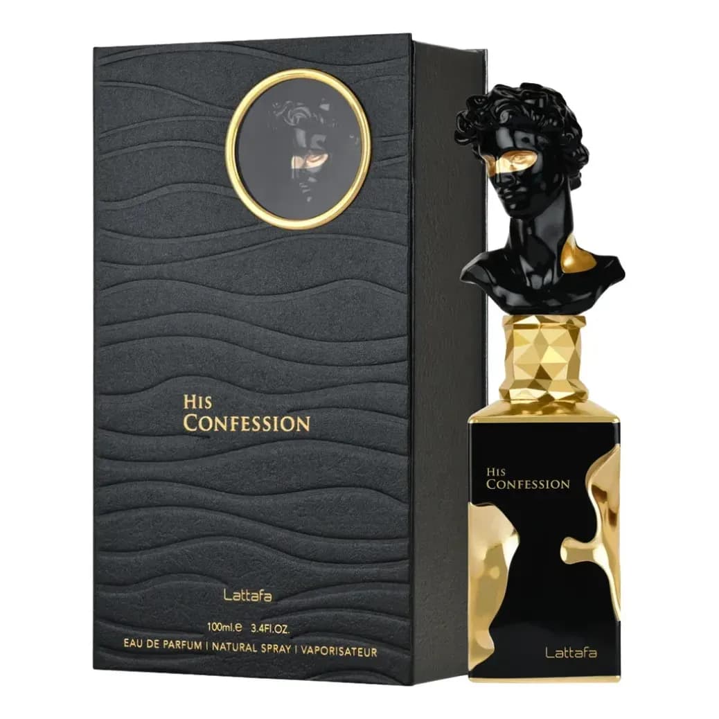 Perfume Árabe Lattafa His Confession Masculino Eau de Parfum 100ml Oriental Amadeirado