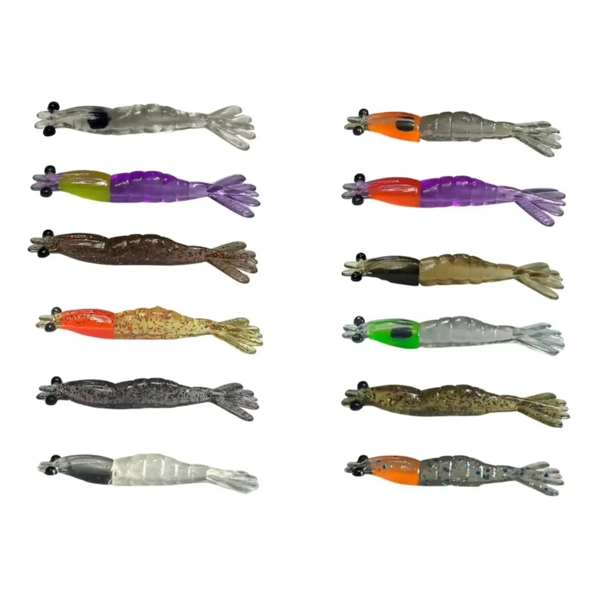 Kit Pesca Camarão Artificial 5,5cm - 10un
