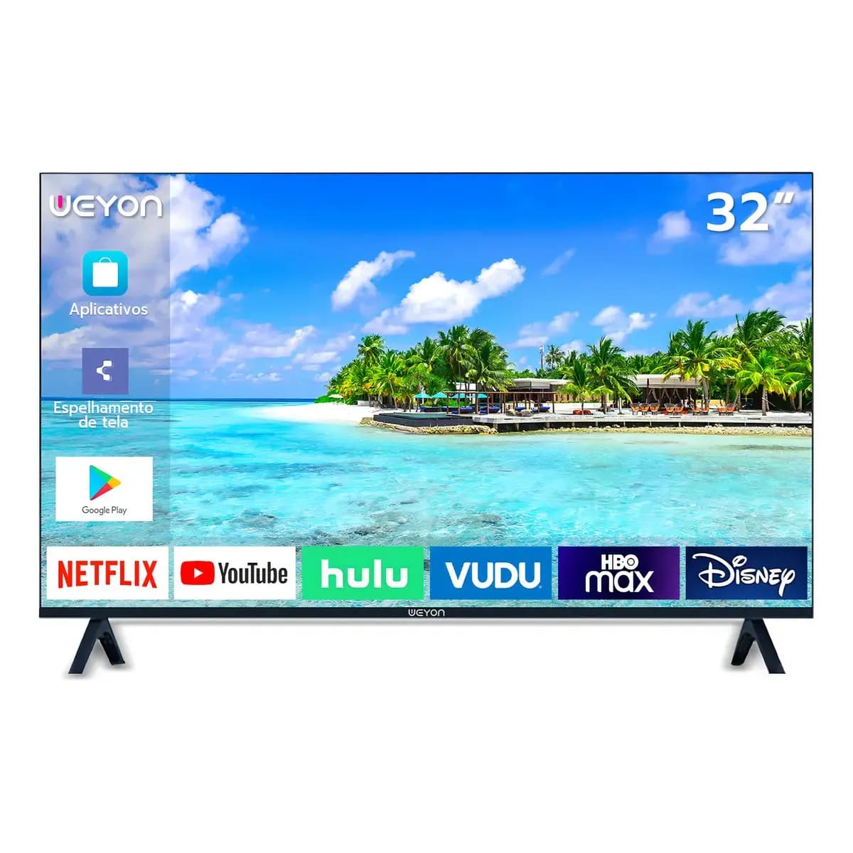 Smart Tv 32'' Led Hd Weyon Tv 60hz 32wdsnbx 100/240v