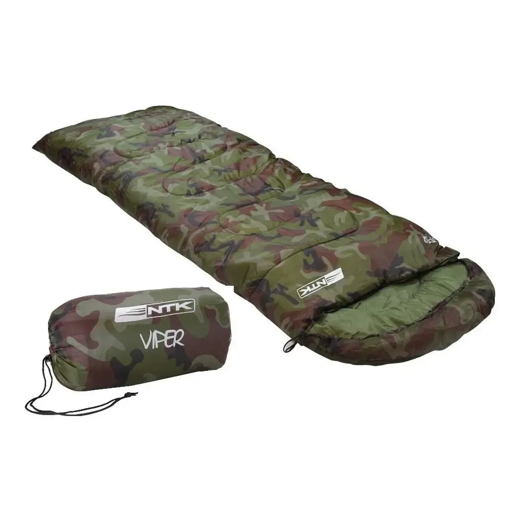 Saco De Dormir Nautika Viper Camuflado Com Capuz De 5º A 12