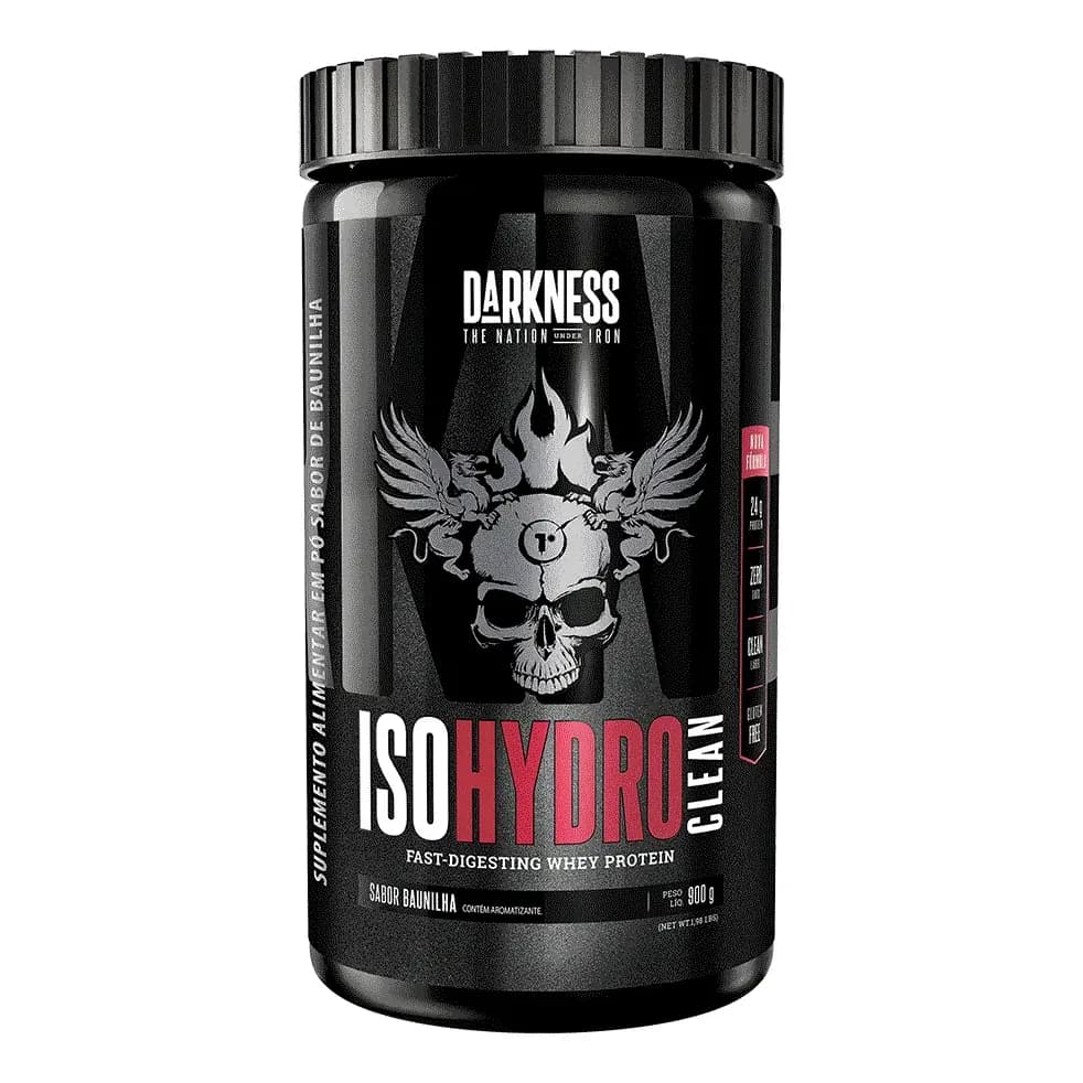 Iso Hydro Clean 900g Whey Isolado E Hidrolisado - Darkness