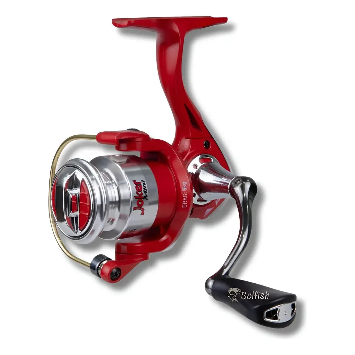 Molinete Joker Mini 4 Rolament Red Alumínio Anti  Reverso Pnc