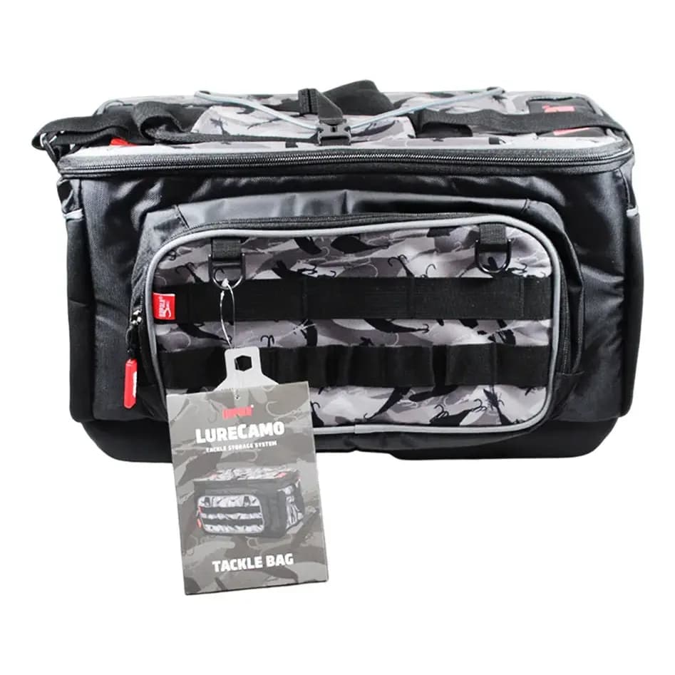 Bolsa Apetrecho Pesca Rapala Lurecamo Tackle Bag Impermeável Preto