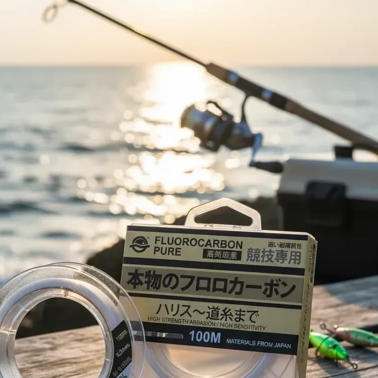 Linha  De Pesca Fluorcarbono 100m Chicote Líder Carbon Japan