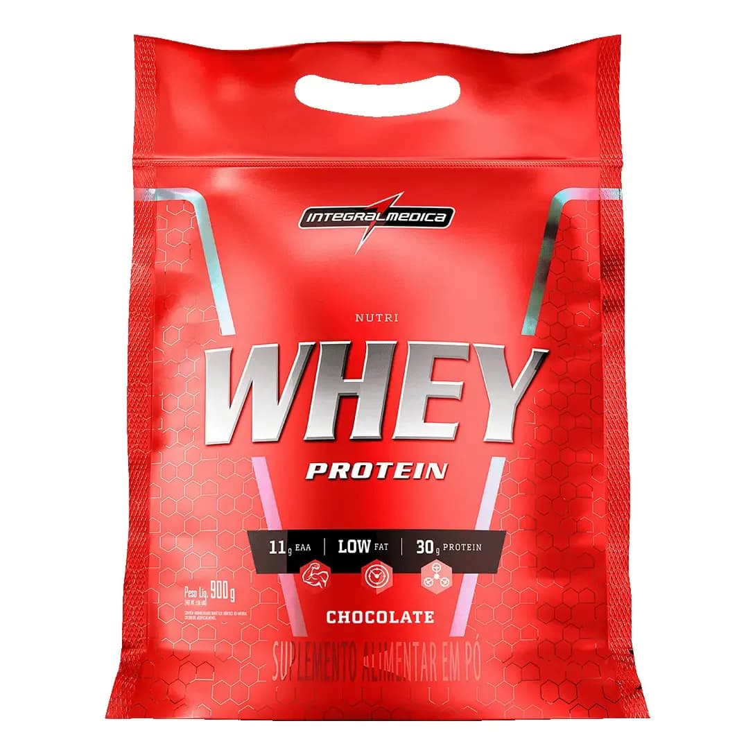 Nutri Whey Protein Pouch Chocolate 900g Integralmédica