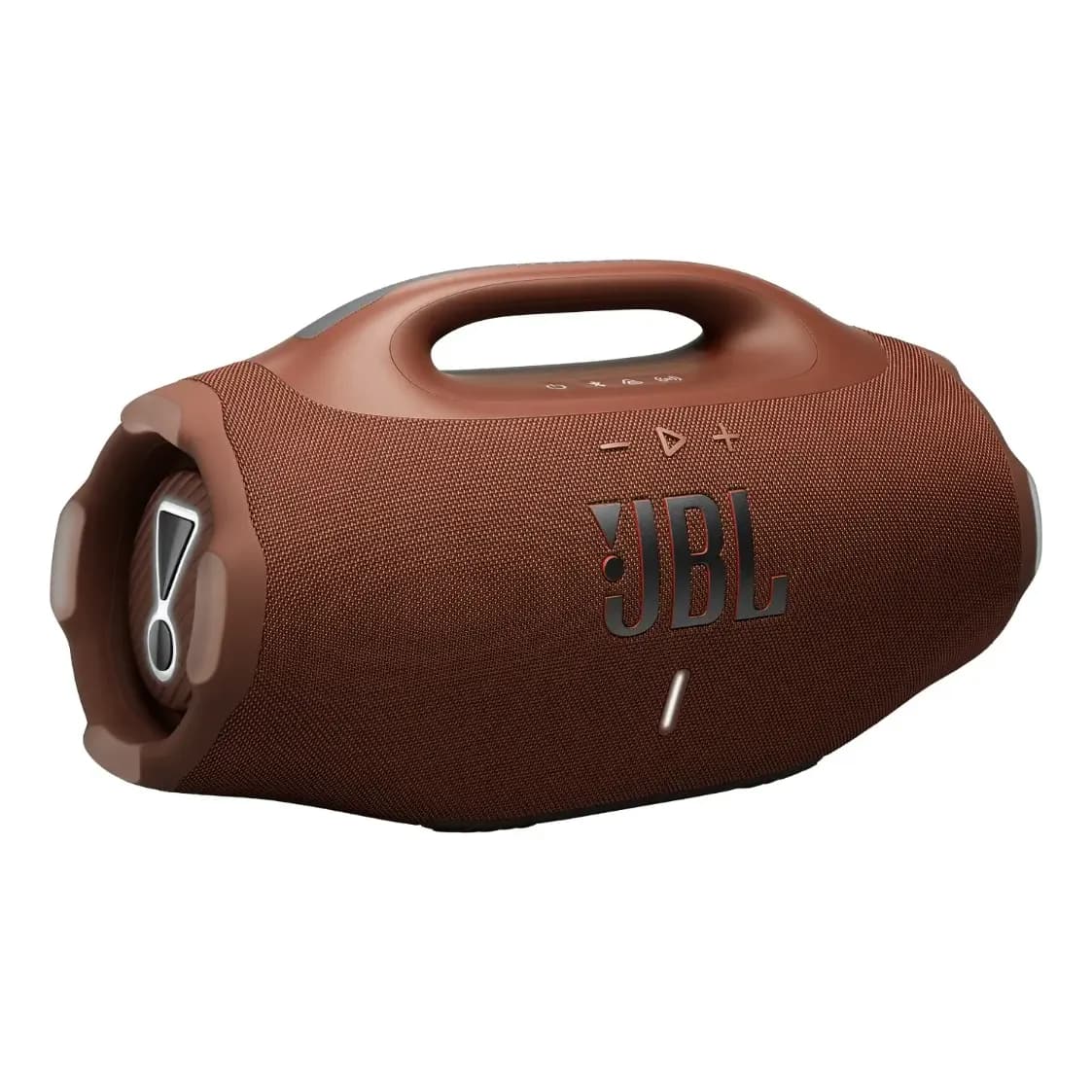 Caixa de Som JBL Boombox 4 Bluetooth Som JBL Pro Com AI Sound Boost Graves Personalizáveis Bateria 34h IP68 Áudio Lossless – Marrom