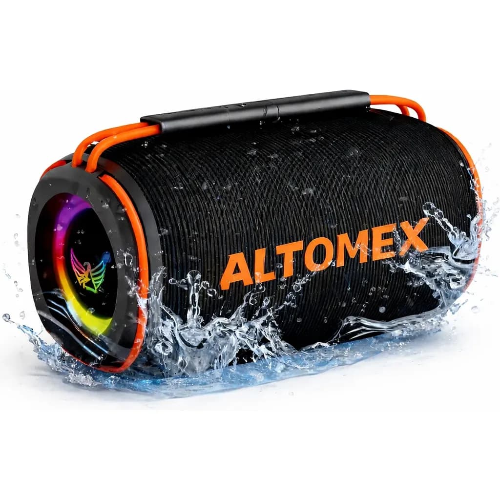 Caixa Caixinha De Som Bluetooth Pendrive Fm Sd Portátil Ipx6 Preto 127/220v