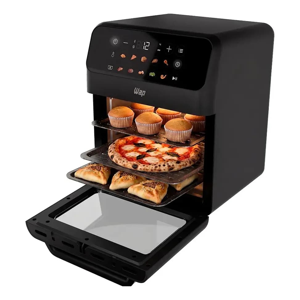 Air Fryer Oven 11 Litros Wap Waod4 Grey Stone Painel Digital 11 Funções 127/220V
