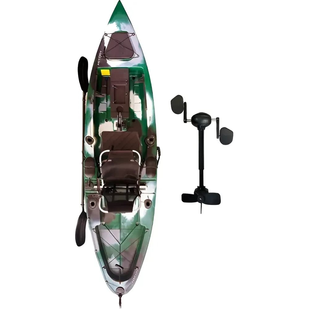 Caiaque de Pesca Marlim com Pedal 1 Lugar Caiaker Cor Exército