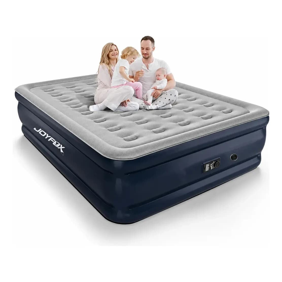 Colchão Inflável Queen À Prova D'água Max 300kg 127v Joyfox 127v