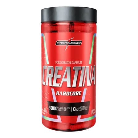Creatina Hardcore 100% Pura 120 Cápsulas Integralmedica