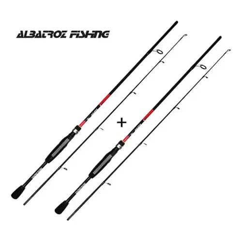 2 Varas Carbono  Molinete Ágata S562 6-12lb 1,68m Albatroz