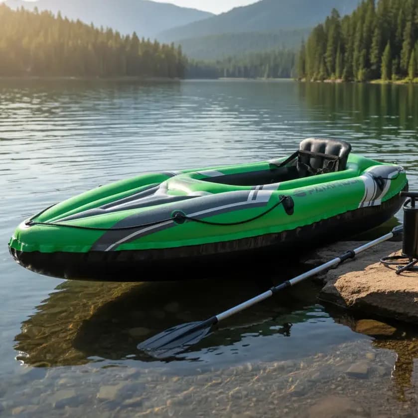 Kaiak Inflavel Para Pesca Com Remo E Bomba De Passeio