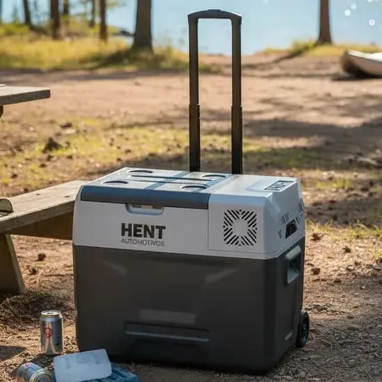 Geladeira Portátil 40l Com Rodas Hent Motorhome,camping