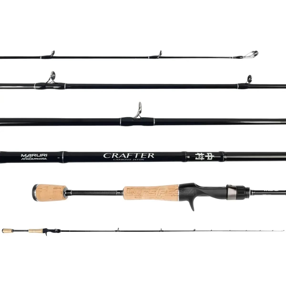 Vara Para Carretilha Crafter C-581ul 1,73m 5-10lbs 1p Maruri Cor Preta