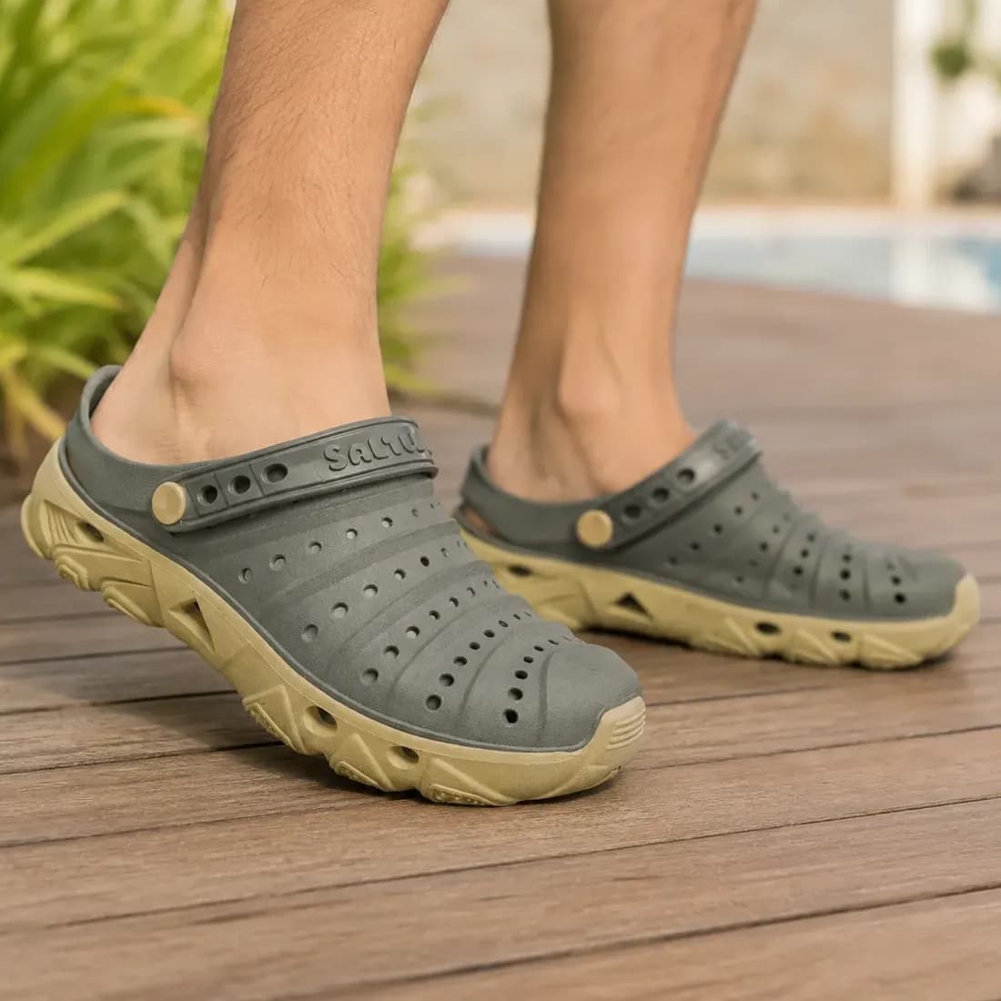 Babuche Clog Pesca Camping Proteção Chinelo Sandalia Unissex