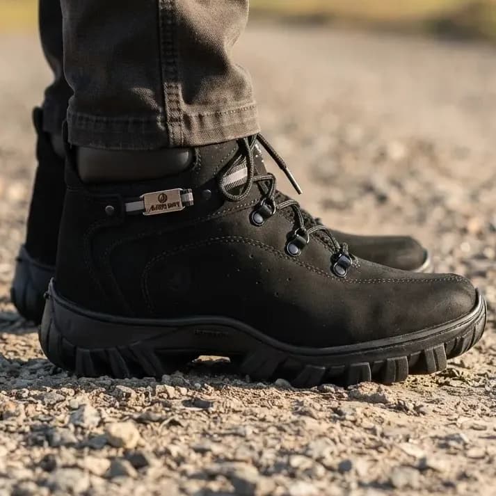 Bota Coturno Adventure Couro Legítimo Adventure Segurança