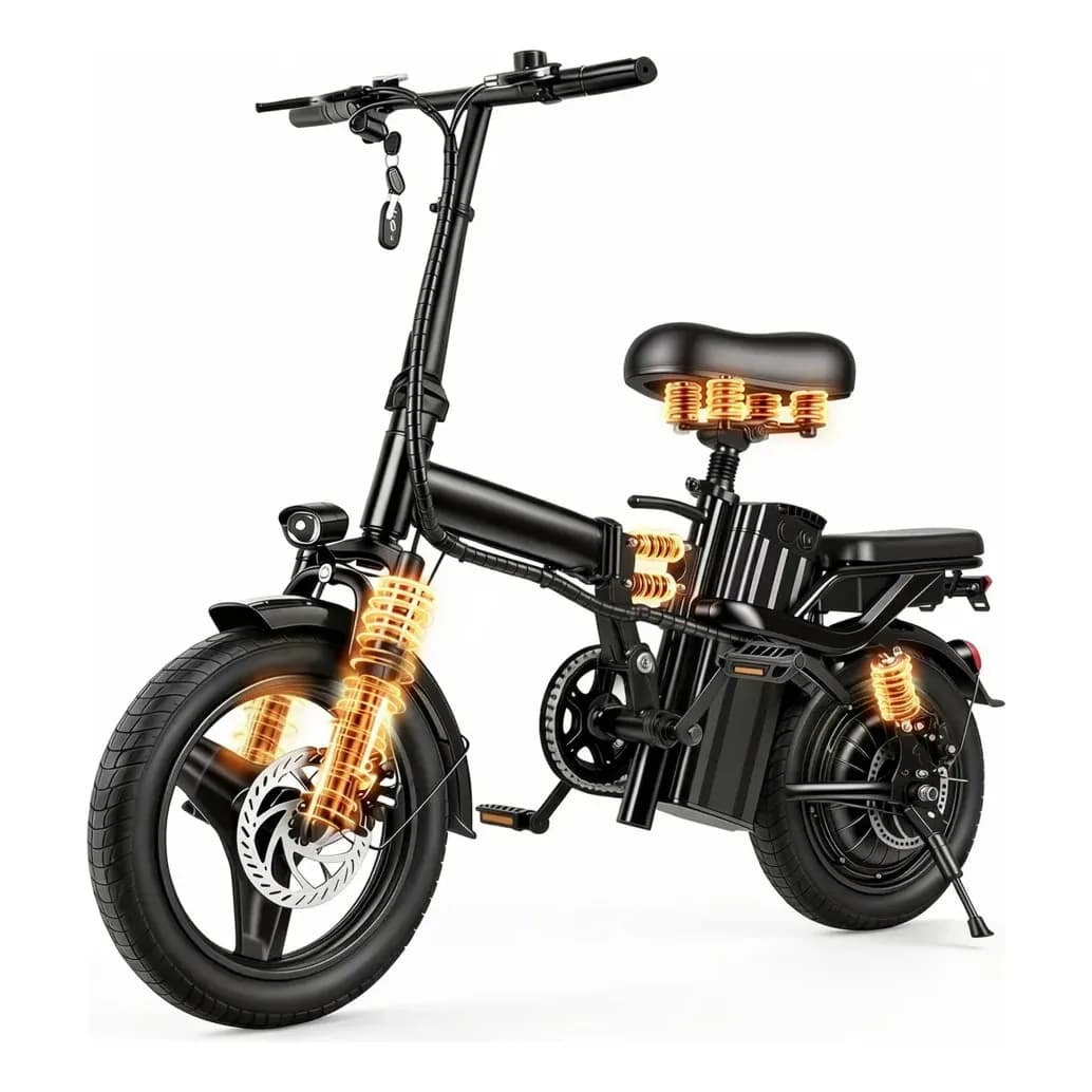 Oimotoo A9 Bicicleta Elétrica 600w Dobrável 40km/h 40km Preto 14